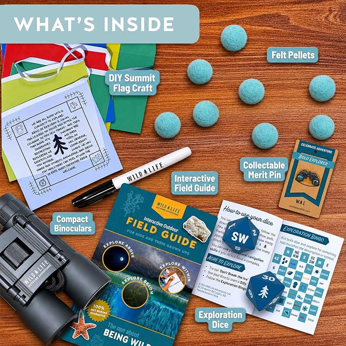 Bold Explorer Kids Adventure Kit, Quality Gear | Fun activities that spark creativity and curiosity, a nature-themed gift for young curious adventurers exploring every day