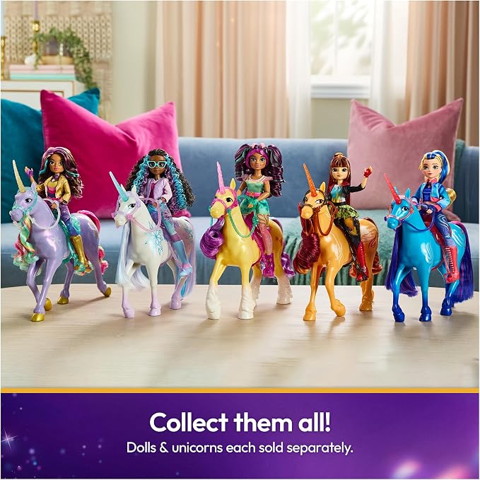 Unicorn Academy 11-inch Wildstar Figure, Dolls & Unicorn Toys, Ages 4+ | Power of Friendship, Poseable Head, Brushable Mane & Tail, Recreate Show Moments, Storytelling Play, Birthday Gifts for Girls