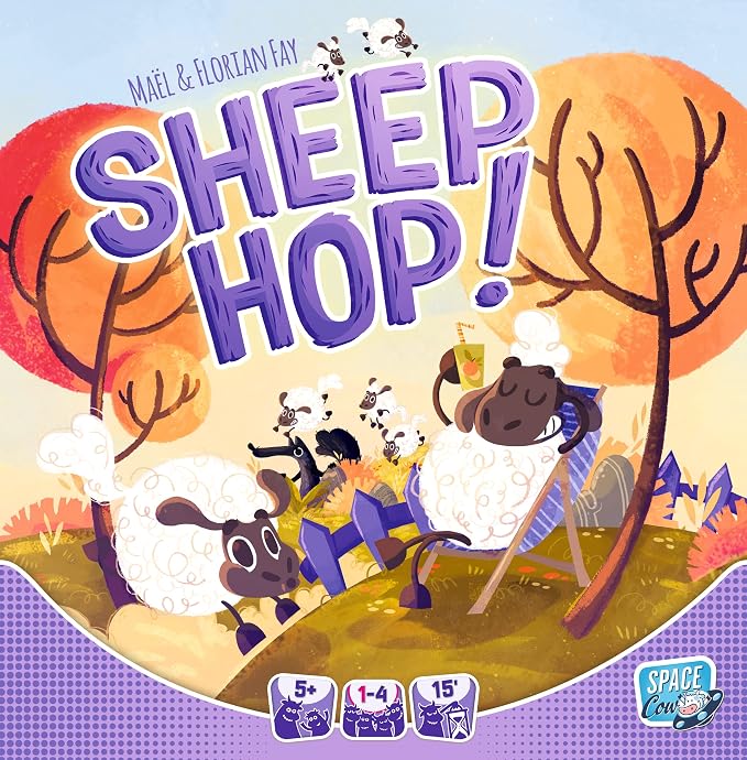 Sheep Hop Board Game (Multilingual Edition) | Cooperative Strategy Game, Fun Family Game for Kids & Adults, Ages 5+, 1-4 Players, 15 Minutes