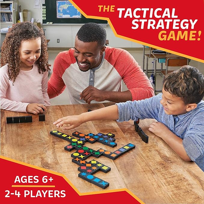 MindWare Qwirkle Board Game | Award-winning family strategy game—match colors and shapes to build lines and score. For 2-4 players, ages 6+