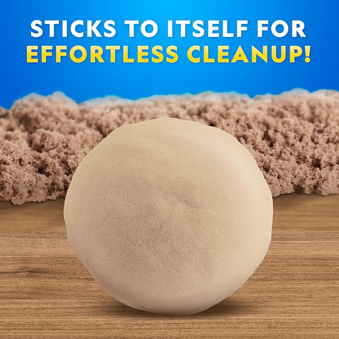 NATIONAL GEOGRAPHIC Moon Sand - 12 Lbs. of Play Sand with Castle Molds (Natural) - A Fun No Mess Sensory Activity, Kids Play Set, Sensory Bin Filler