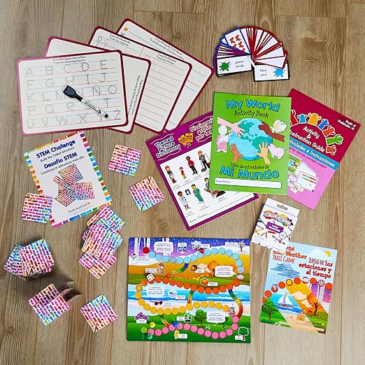 Really Good Stuff Family Engagement Dual Language Reading Kit | Learn, Practice & Play, Pre-K/K