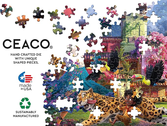 Ceaco - Disney Encanto Mirabel - 200 Piece Jigsaw Puzzle for Kids Ages 8-10 | Official Disney Licensed Art, Made in the USA, Recycled Board, Poster Included, 15 in x 11 in, Giftable