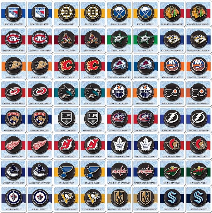 Masterpieces Sports Games - NHL League Matching Game - Game for Kids and Family - Laugh and Learn