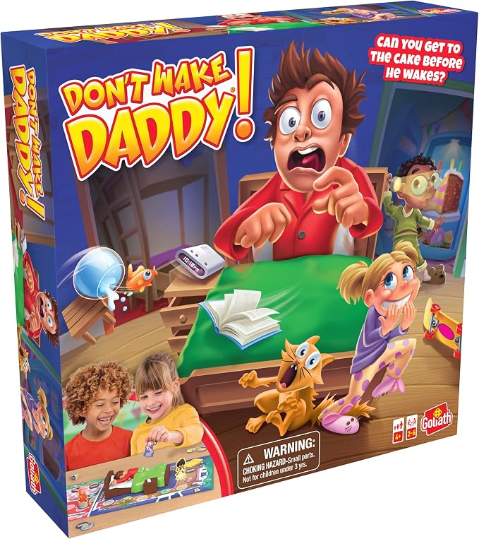 Goliath Don't Wake Daddy Board Game | Surprise Action Game for Kids | 2-6 Players, Ages 4+