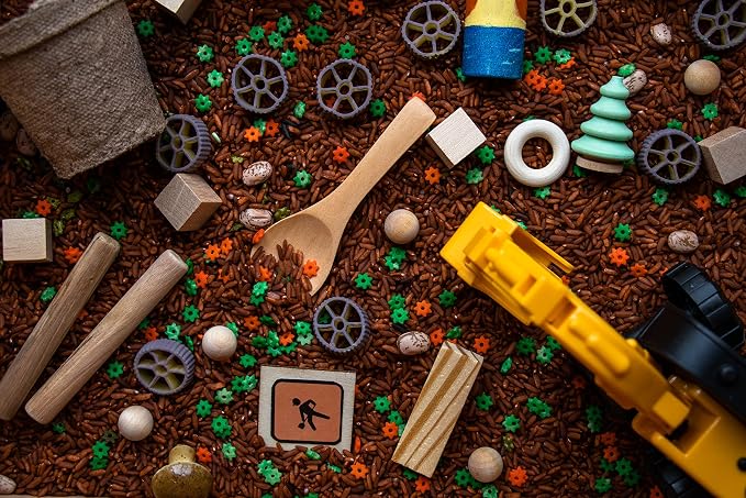 Construction Sensory Bin, Sensory Kit, Open Ended Toys