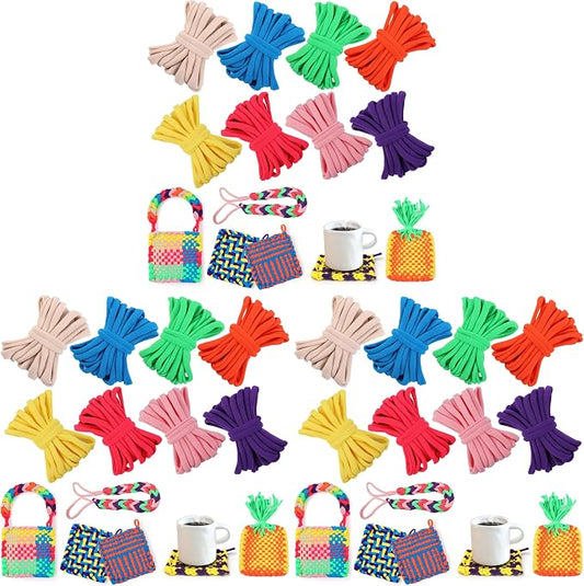 IQKidz 224 PCS Loom Loops Refill for Potholder Weaving Loom Kit Toys, Elastic DIY Arts and Crafts Loops Supplies for Kids Beginners, Perfect Birthday Gifts for 5 6 7 8-12 13 Year Old Girls (Pack of 3)