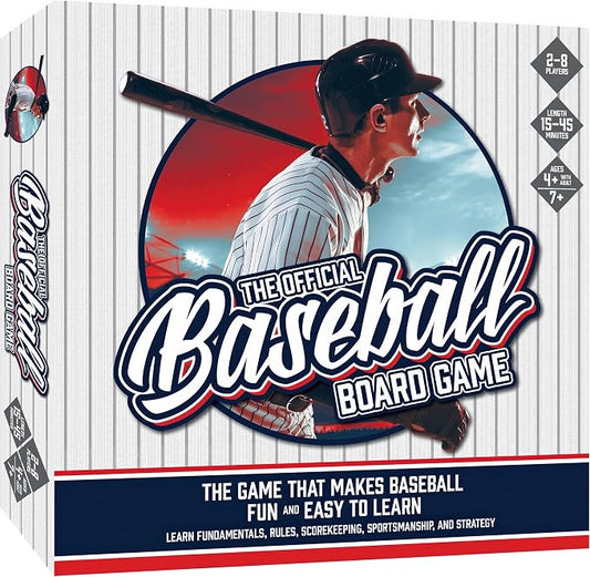 MasterPieces Baseball Dice Board Game - Realistic Gameplay, Family Fun for Adults & Kids, 2-8 Players, Ages 6+
