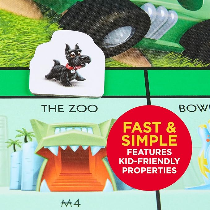 Monopoly Junior Board Game for 4 Players, Ages 5 and up (Amazon Exclusive)