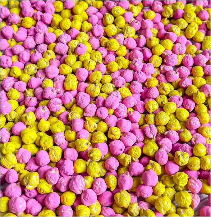 Colored Chickpeas for Sensory Play and Sensory Bins - Many Different Seasonal Colors (4 Cups, Lemonade)
