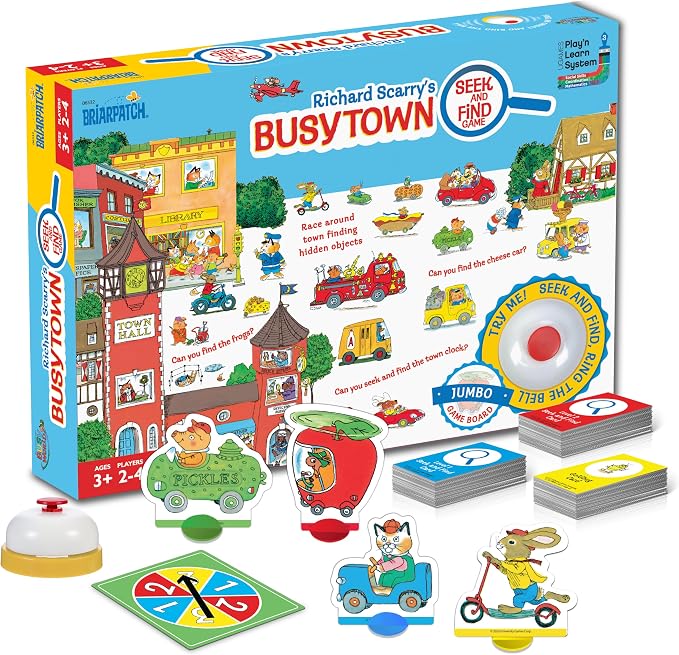 Richard Scarry's Busytown Seek & Find Game, Preschool Learning, Ages 3+