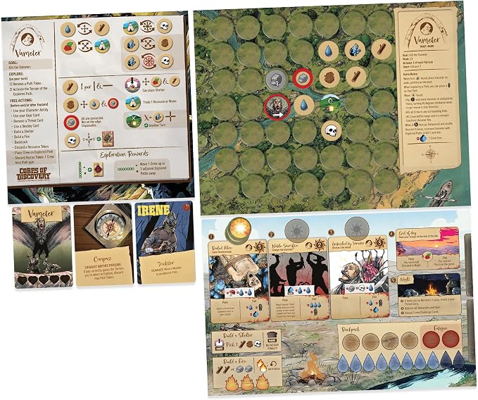 Corps of Discovery: Vameter Expansion – Flying Horror Encounter for the Cooperative Adventure Game | 1–4 Players | Flying Horror Encounter for the Cooperative Adventure Game, 1–4 Players, Comes with new Character, Gear, and Destiny cards!