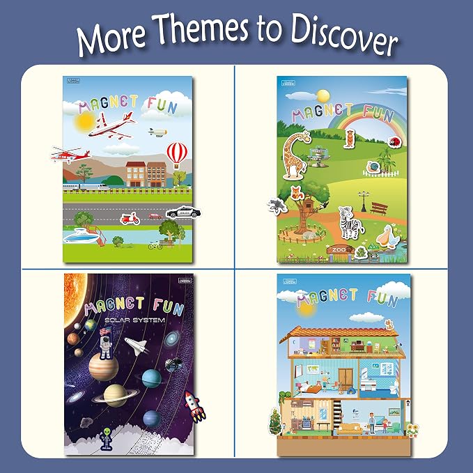 GRANDLMOON Magnetic Portable Playboard Farm Life (58 Pcs)