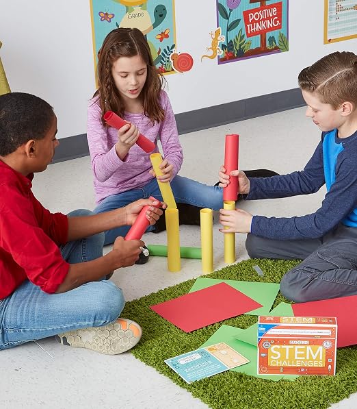Carson Dellosa Stem Challenges, Seasonal, Physical, Life, Earth & Space Science Kits for Kids Ages 8-12, Educational Games and Experiments for 3rd Grade and Up (Pack of 6)