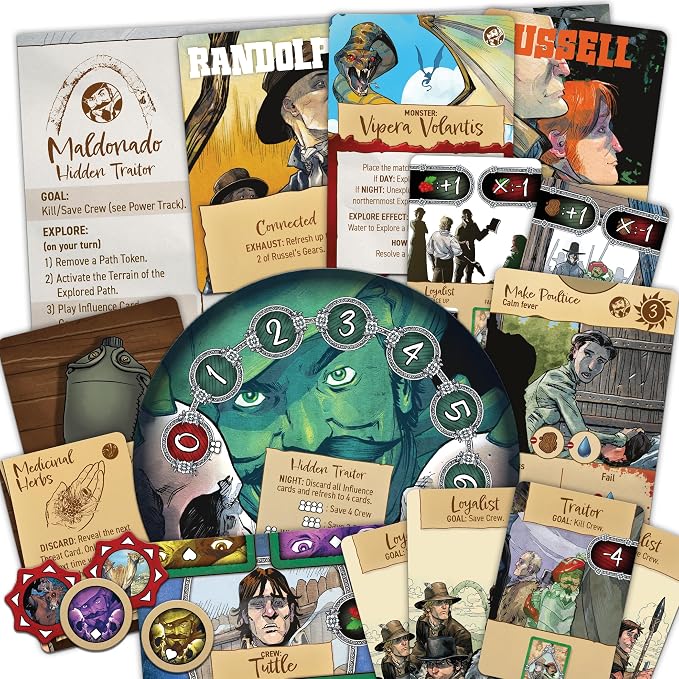 Corps of Discovery: Maldonado Expansion | Hidden Traitor & Cooperative Modes for the Adventure Board Game, 2–4 Players, Ages 14+