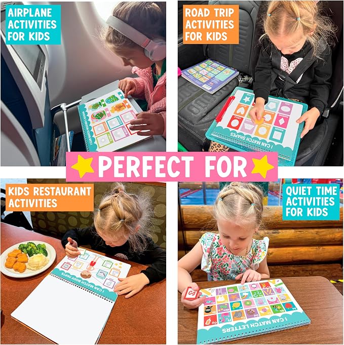 My First Busy Book Screen Free Activities for Toddlers 3-5 Activity Books | Toddler Busy Book, Preschool Learning Activities, Quiet Time Travel Airplane Car Ride Road Trip Essentials Kids 4-8