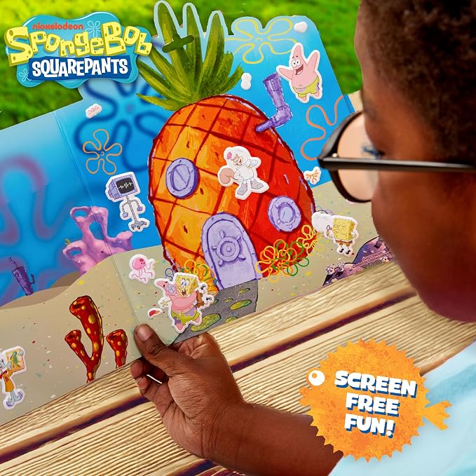Horizon Group USA Puffy Sticker Playset for Kids, Spongebob