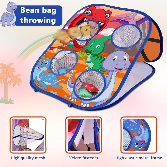 Animal Bean Bag Toss Game Toy Outdoor Toss Game | Family Party Party Supplies for Kids, Gift for Boys Birthday or Christmas for Toddlers Ages 3 4 5 6 Year Old