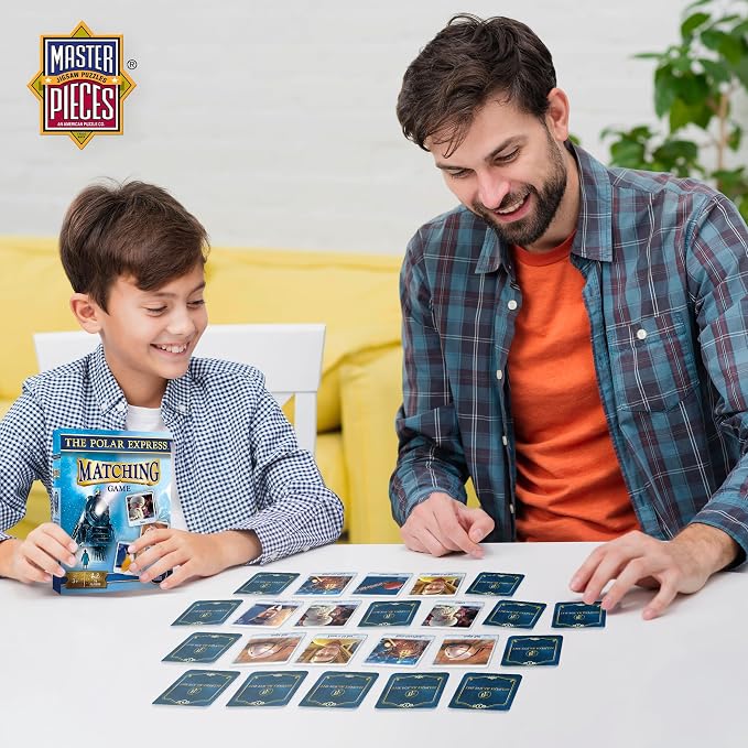 MasterPieces Kids Games - The Polar Express Matching Game - Game for Kids and Family - Laugh and Learn