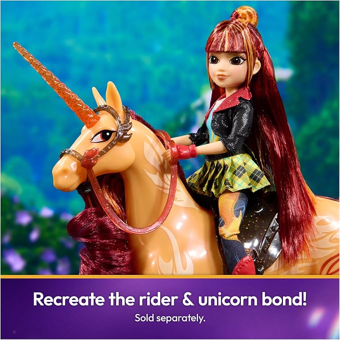 Unicorn Academy 11-inch Cinder Figure, Dolls & Unicorn Toys, Ages 4+ | Power of Friendship, Poseable Head, Brushable Mane & Tail, Recreate Show Moments, Storytelling Play, Birthday Gifts for Girls