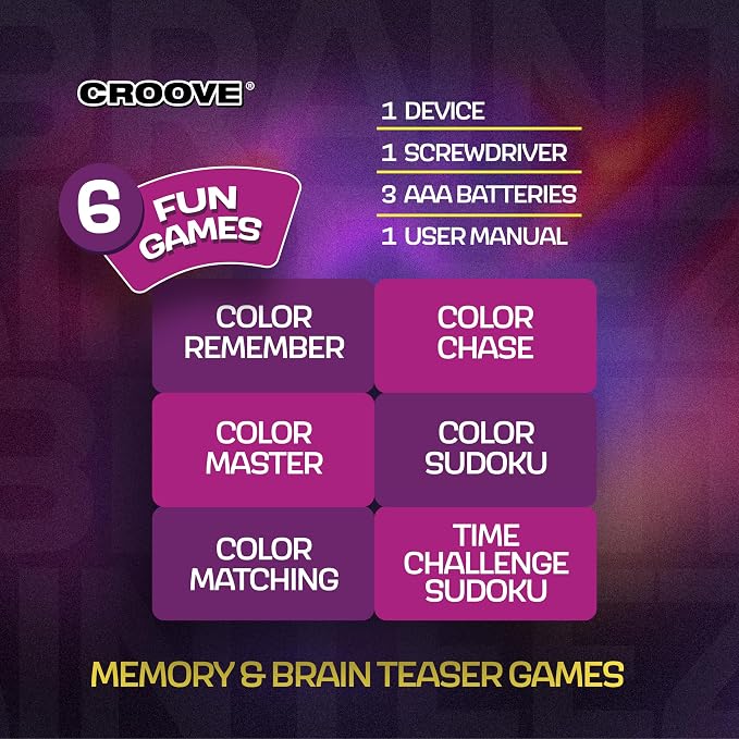 Brain Teasers & Memory Game, 6 Fun Games, Stocking Stuffer Ages 6-11 | Best Activity Gift for Boys & Girls Ages 6-11