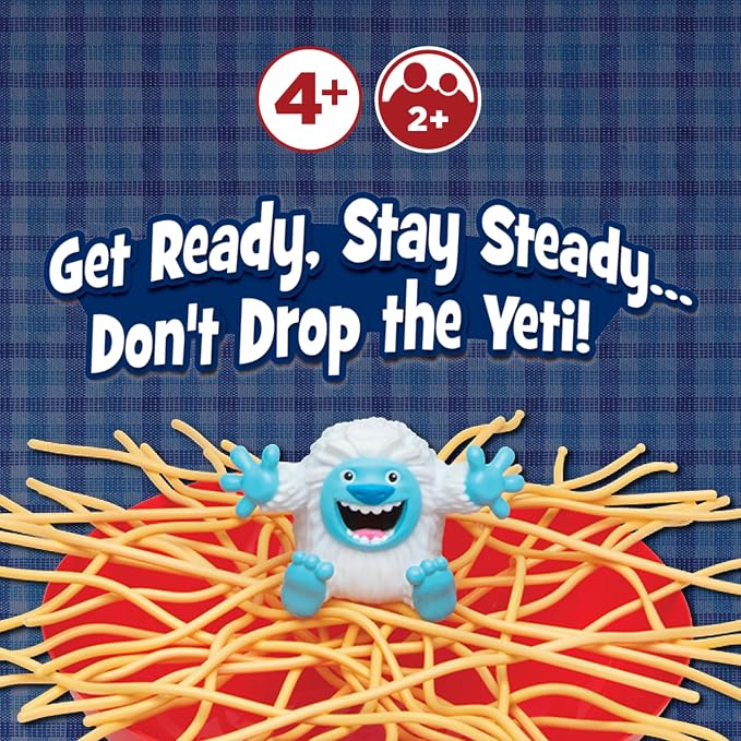 Yeti in My Spaghetti Board Games for Family Night, Multi-Player Game, 4+ | Family Game, Kids Games, Multi-Player, Board Games for Family Night, Preschool Toys, Hand-Eye-Coordination Game