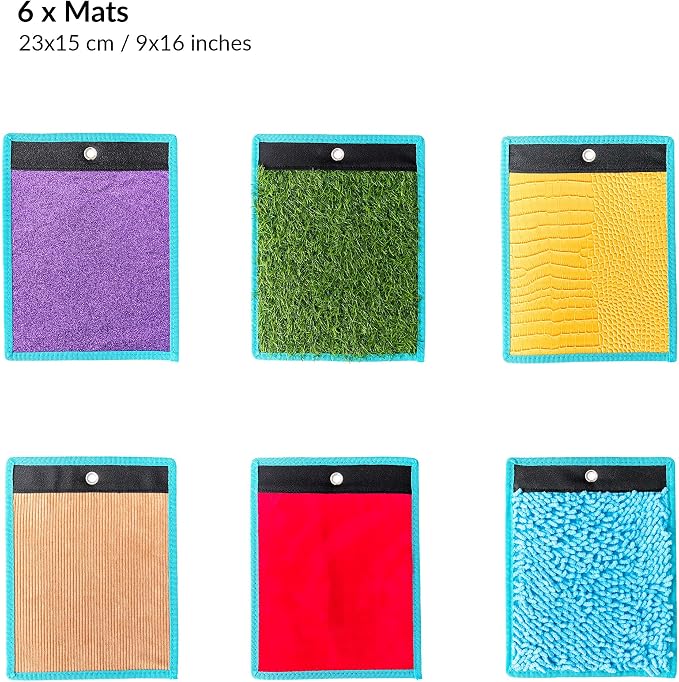 ODOXIA Sensory Mats for Autistic Children | Tiles for Kids | Wall Panel Kids | Multi-Sensory Exploration | Different Textures & Colors | Room Equipment | Tactile Play