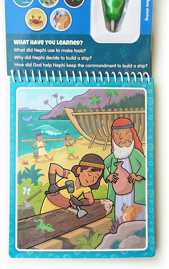 Water Reveal Coloring Scripture Book for Kids Ages 3+. Book of Mormon Stories: Preschool, Elementary, Primary, Christian, Religion