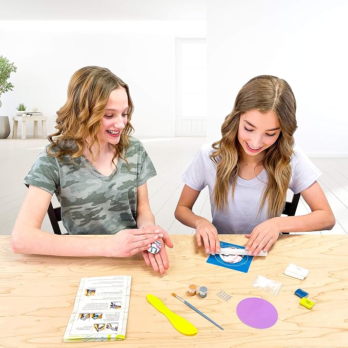 Hapinest Make Your Own Clay Jewelry Dish Craft Kit for Girls for Girls Ages 8 9 10 11 12-14 Years Old & Up