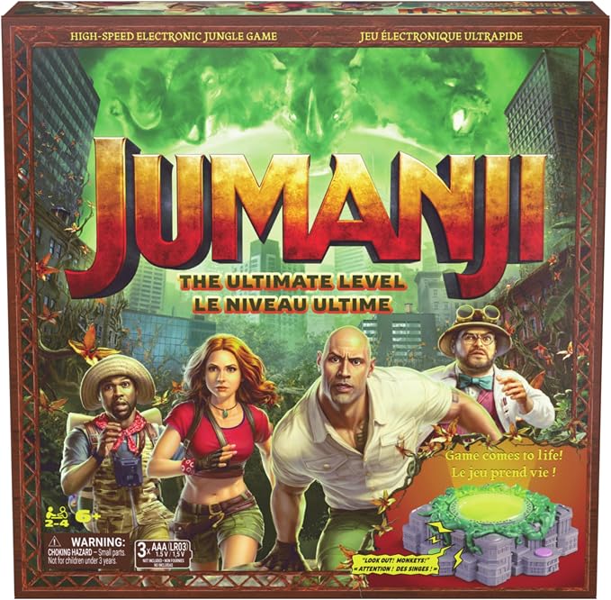 Spin Master Games Jumanji: The Ultimate Level Electronic Board Game | High-Speed Survival Strategy Game, Follow Electronic Commands To Avoid Jungle Hazards, For 2-4 Players, Ages 6 & Up