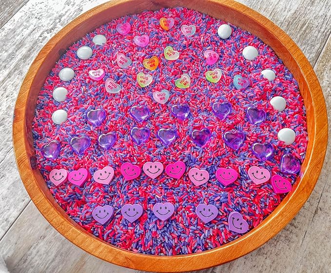 Kids Sensory Bins Montessori Sensory bin, Sensory Toys, Sensory Bins, Sensory Bin for Preschoolers (Valentine Day Hearts)