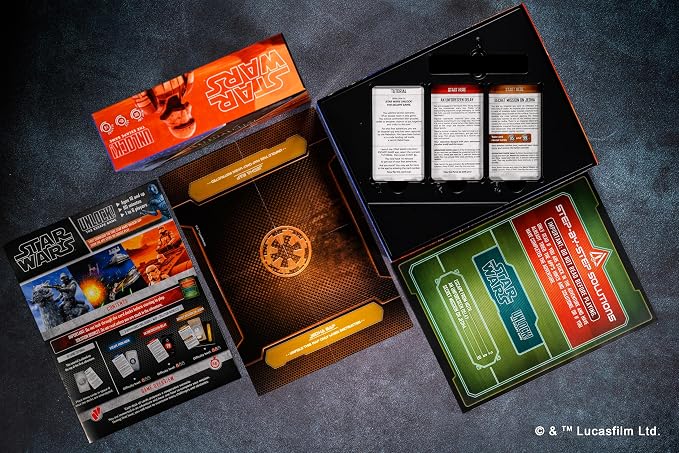 Asmodee Star Wars UNLOCK! The Escape Game - Embark on Epic Escape Room Adventures in a Galaxy Far, Far Away, Cooperative Game for Kids & Adults, Ages 10+, 1-6 Players, 1 Hour Playtime