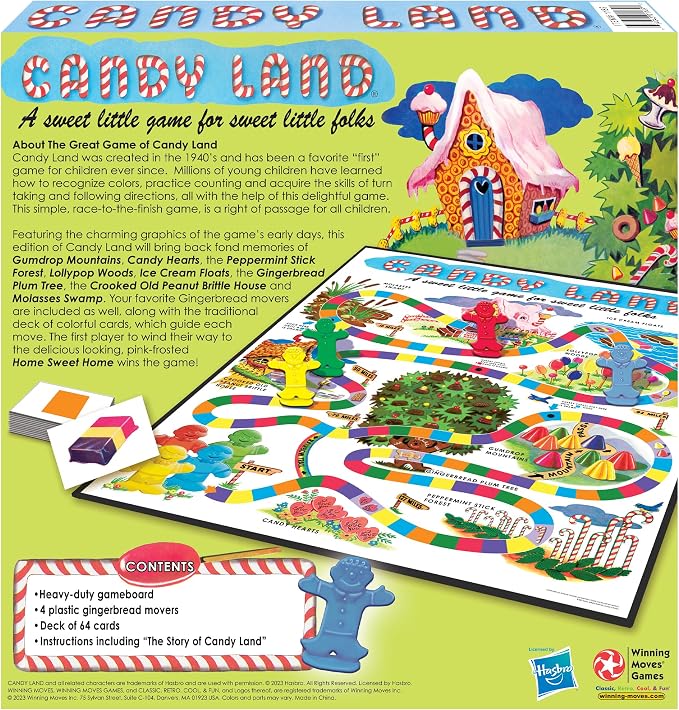 Winning Moves Games Candy Land 65th Anniversary Game, Multicolor (1189) 2-4 players | Over 70 Years, 2-4 Players, Ages 3+