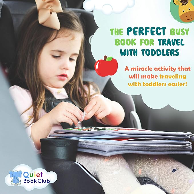 My Preschool Busy Book Montessori Busy Book, Preschool Busy Book, Airplane Travel Essentials & Road Trip Activities