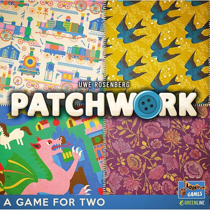 Patchwork Board Game (Revised Edition) | Interactive Quilting Puzzle Strategy Game, Family Fun for Kids & Adults, Ages 8+, 2 Players, 30 Mins