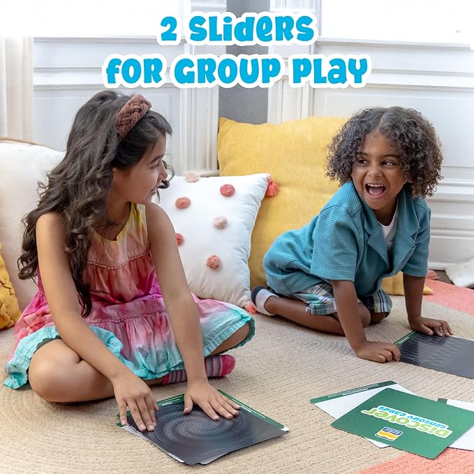 Mindful Motions Sensory Cards, Discover, 12 Dynamic Patterns and 2 Sliders | Screen-Free Visual Sensory Toys