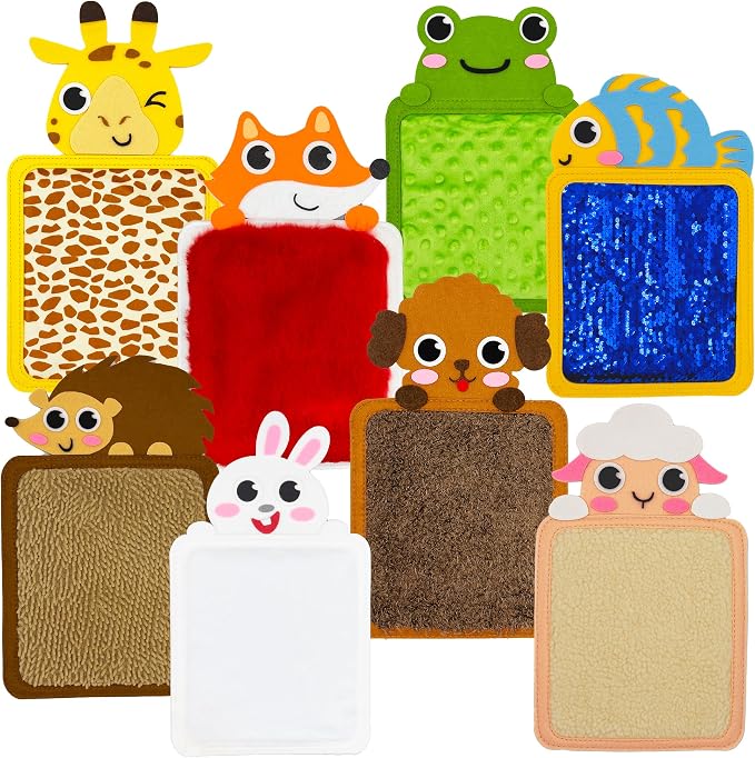 Sensory Zoo Buddies: 8-Pack Sensory Mats for Kids | Sensory Toys for Kids with Autism | Sensory Toys for Autistic Children