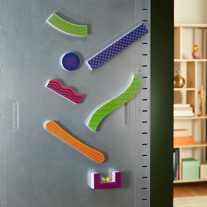 Learning Resources Tumble Trax Magnetic Marble Run | STEM Toys, Marble Runs for Kids 4-8, Marbles for Kids, Gravity Maze, Marbles Game, Ball Maze Toy, STEM Magnetic Track Toy