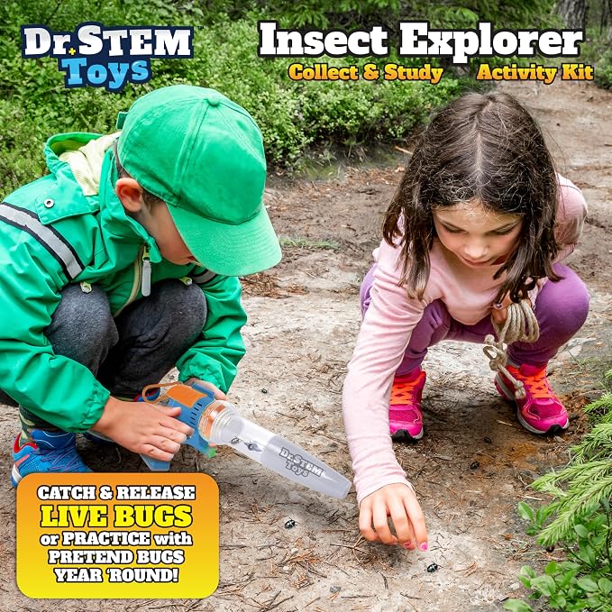 Nature Bound Bug Catcher Toy, Eco-Friendly Bug Vacuum, Catch and Release Indoor/Outdoor Play, Ages 3 to 12, Green, Complete Kit for Kids, Includes Capture Core with Magnification (Deluxe Science Kit)