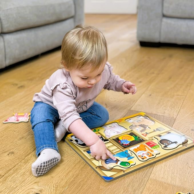 The Learning Journey: My First Lift & Learn - On The Farm – Early Active Puzzle Intellectual Development - Boys & Girls Puzzle Play Toddler Toys & Gifts for Ages 2-5 Award Winning