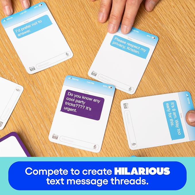 New Phone, Who Dis? Family Edition By Relatable, A Fun Choice For Games And Card Games For Family Gatherings, Great For Kids Games, Includes 150 Inbox Cards, 300 Reply Cards, And Instructions