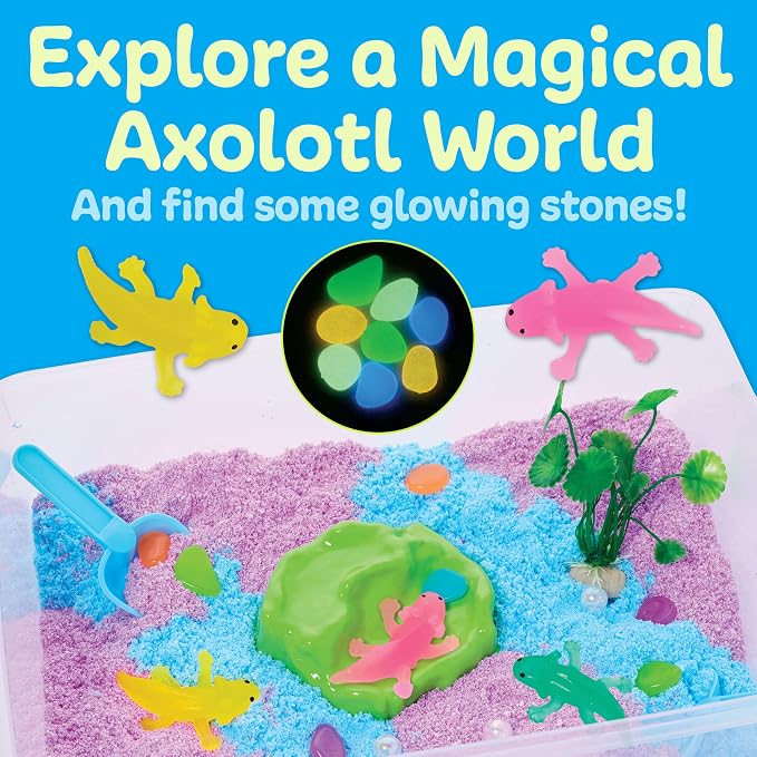 Creativity for Kids Sensory Bin: Axolotl | Hands-On Activity with Wiggly Foam, Figures & Tools | Encourages Fine Motor Skills, Creativity & Calm (Ages 3+)