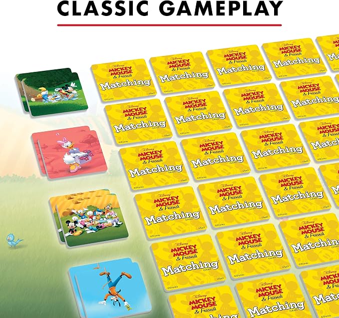 Wonder Forge Mickey Mouse Matching Game - Fun and Educational Disney Memory Card Game for Toddlers, Kids, Boys and Girls Ages 3-5 - Develops Focus, Analysis, and Learning Skills