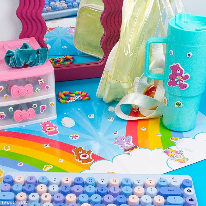 Horizon Group USA Puffy Sticker Playset for Kids, Care Bears