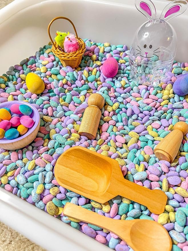 Kids Sensory Bins Montessori Sensory bin, Sensory Toys, Sensory Bins, Sensory Bin for Preschoolers (Pastel Bunny)