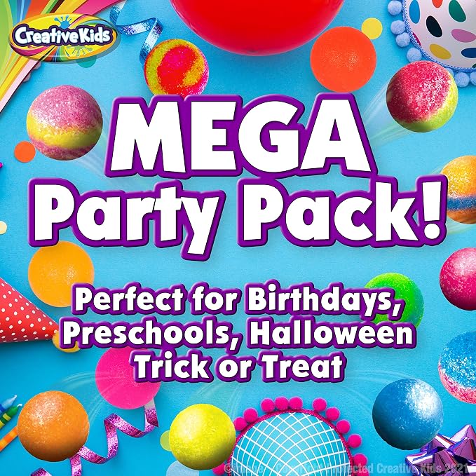 Creative Kids Make Your Own Bouncy Ball Kit - 12 Individual Packs | Make Your Own Bouncy Balls, 12 Individual Cups Perfect For Birthday Party, Gifts & STEM Events - Science Activity, Kids 6+
