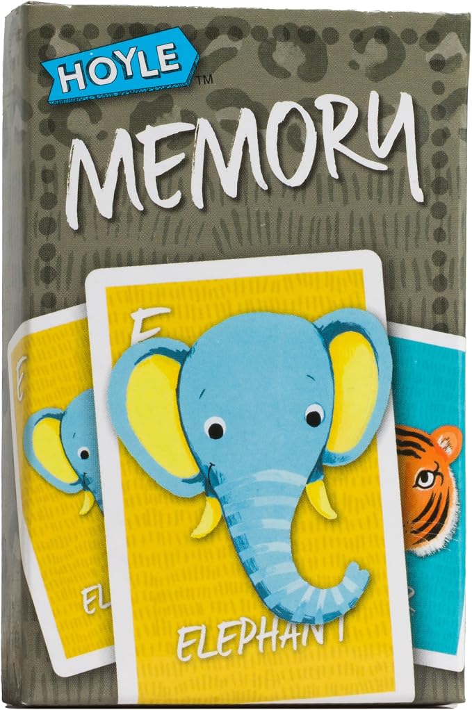 Hoyle 6-in-1 Kids Card Game Pack Go Fish Memory Old Maid Ages 3 Plus | 6 games in 1 pack Go Fish Memory Old Maid Crazy Eights Slap Jack and Matching, Ages 3 and up, 15 minutes or less