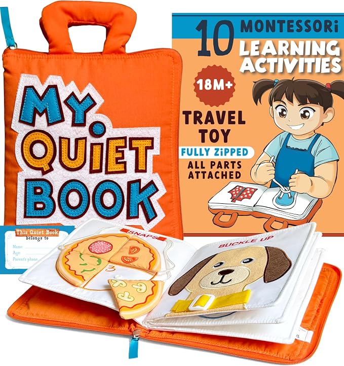 My Quiet Book for Toddlers (Pack of 2) - Travel Essentials for Toddlers 1-3