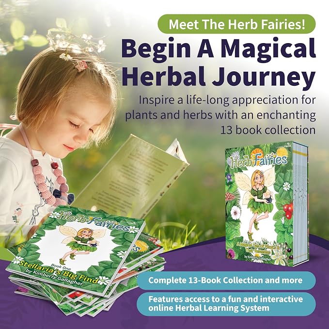 Herb Fairies 13 Plant Story Books Set, Includes a Digital Learning System | Fairy Books for Kids, Children’s Books About Fairies, Audiobooks, Crafts, Printables & Games, Interactive Educational Stories