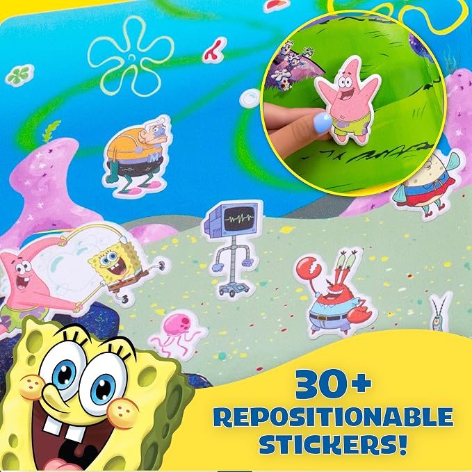 Horizon Group USA Puffy Sticker Playset for Kids, Spongebob